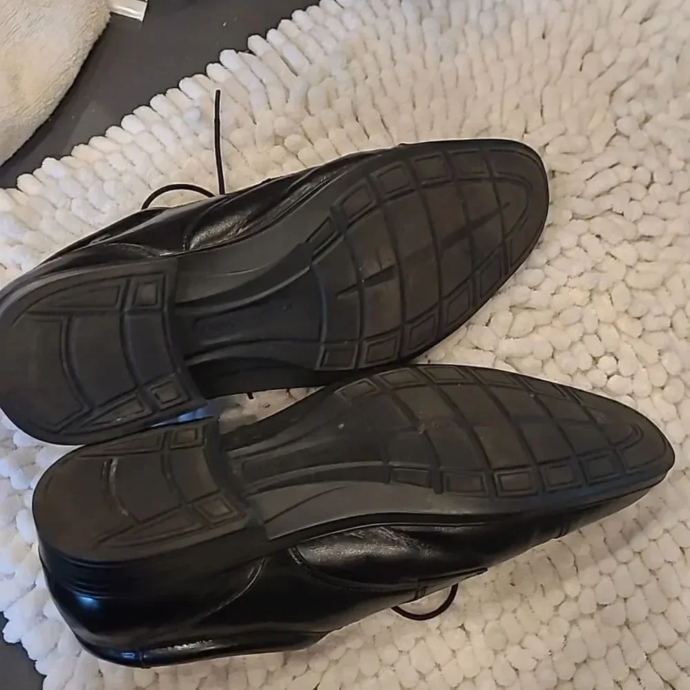 French Shriner men's sz 11.5M black dress shoe